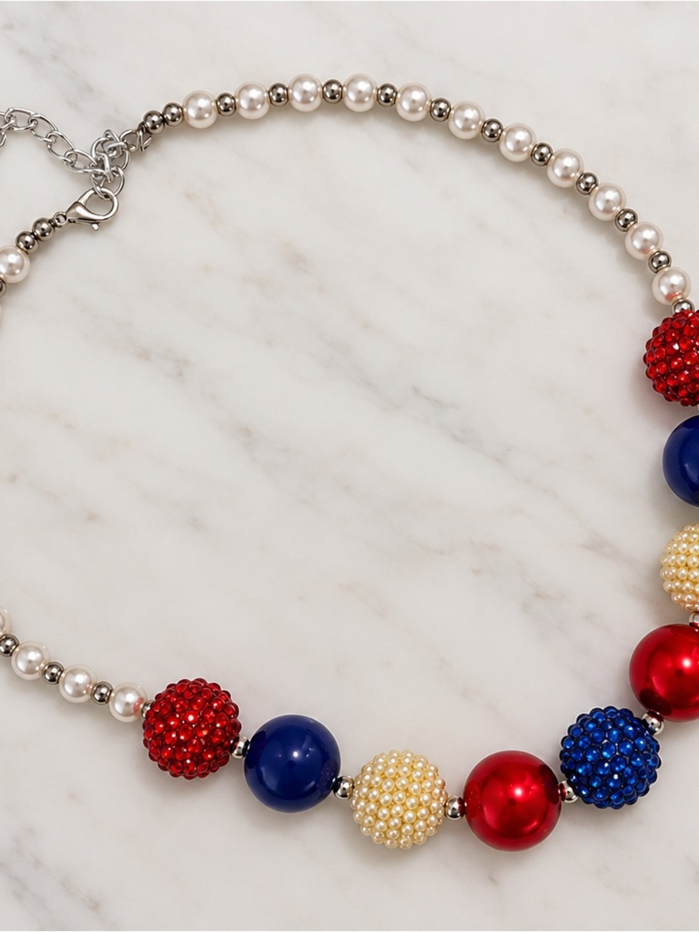Pearl and Beaded Multicolor Statement Necklace - Women Jewelry